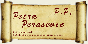 Petra Perašević vizit kartica